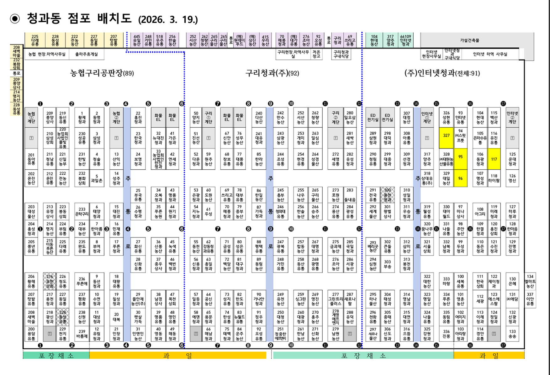 청과동배치도
